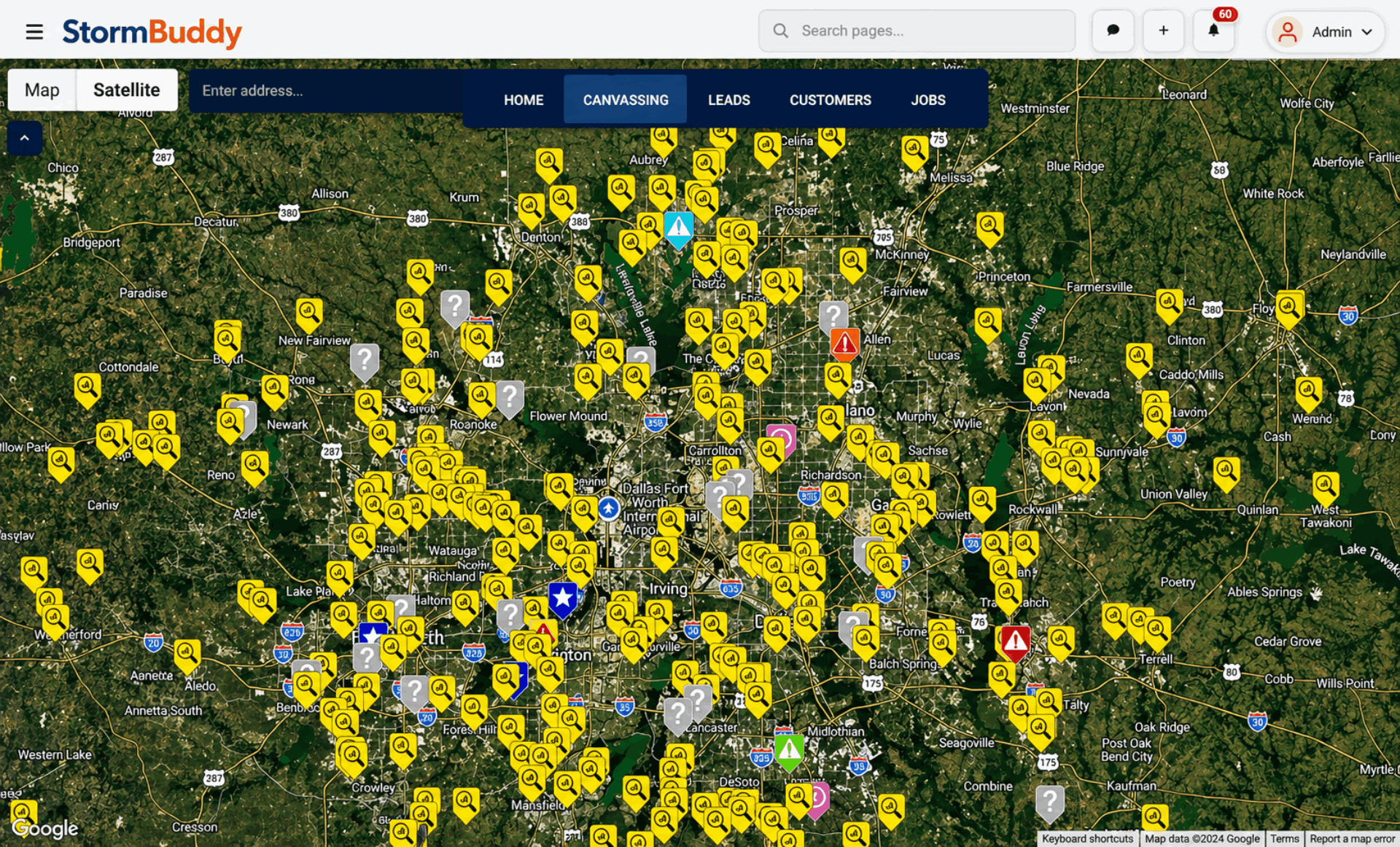 stormbuddy-map-dashboard-with-leads-and-jobs
